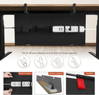 Univivi No Drill Under Desk Cable Management Tray, Clamp/Screw Mount Desk Cable - Image 2