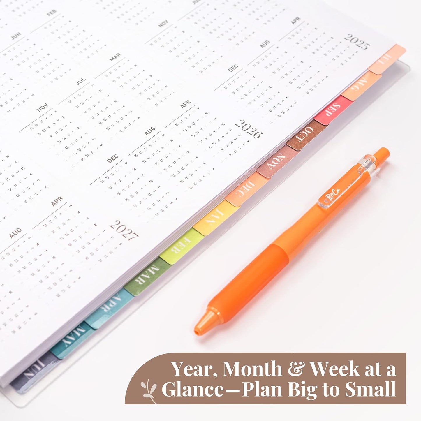 Rileys Academic Planner 2025-2026, Daily, Weekly & Monthly Planner, July 2025 - June 2026, Student Notes Pages, Twin-Wire Binding, Weekly Agenda for School & Work (8.5 x 11-Inches, Blue, Classic)