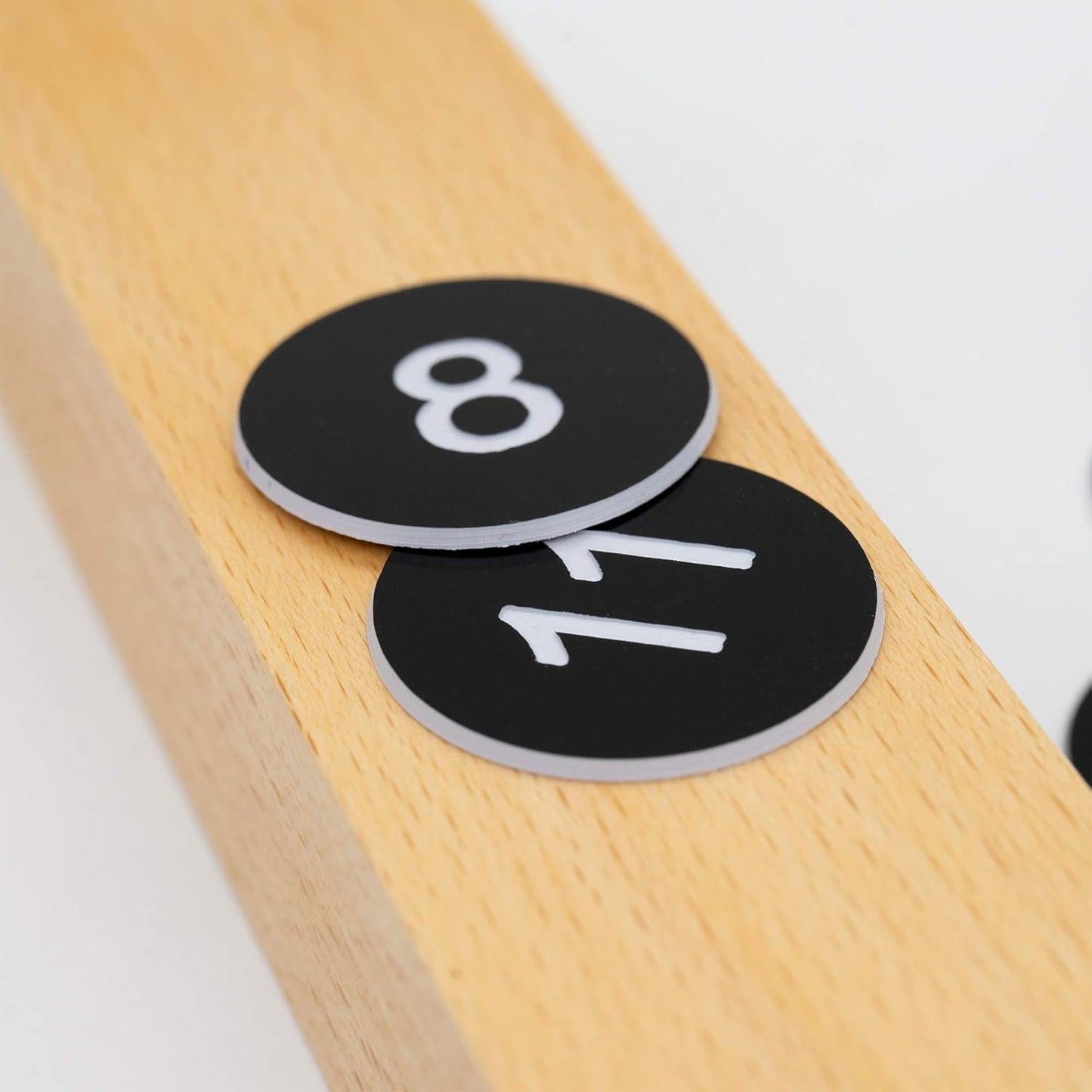 StayMax Plastic Number Tags Engraved Numbered Tags Without Hole (1-200, Black)