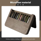 PU Leather 12 Fountain Pen/Pencil Tray Case Organizer, Fashion Design, Magnetic - Image 4