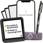 Rocketbook Reusable Sticky Notes Starter Pack, Restick and Reorganize Memo Pads by Rocketbook