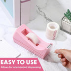 Yahenda 10 Pack Pink Desktop Tape Dispenser Non Skid Base - Image 5