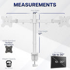 VIVO Dual Monitor Desk Mount, Heavy Duty Fully Adjustable Steel Stand, Holds 2 - Image 4