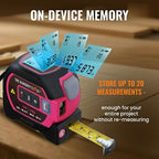 The Almighty Ruler Laser Tape Measure | Laser Distance Measurer, Heavy-Duty Tool - Image 3