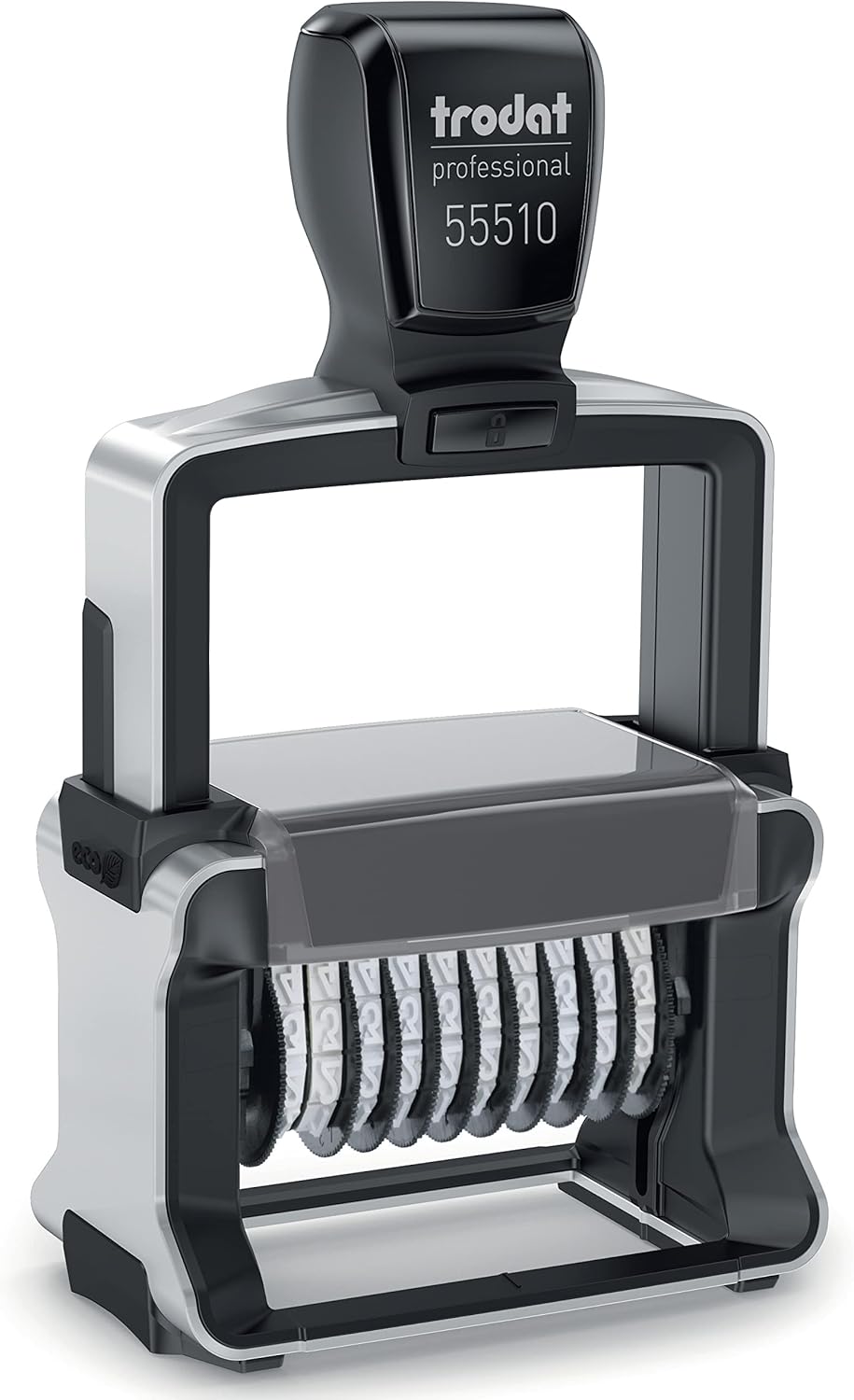 Rubber Stamp Creation Heavy Duty Numberer, 10 Digit Self-Inking Numbering Stamp 5mm Character Height Purple