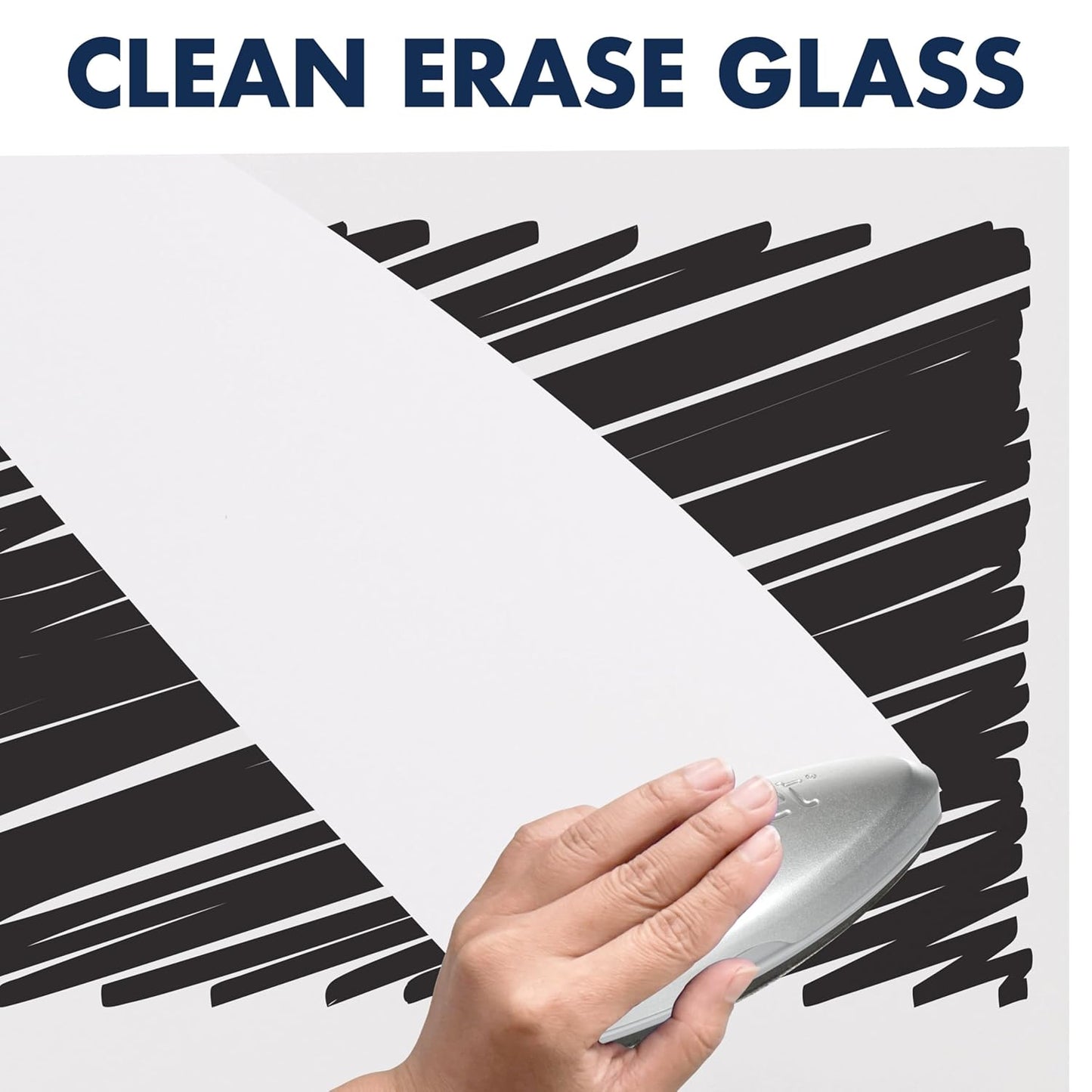 Quartet Glass Whiteboard, Magnetic Dry Erase Board, Wall Mounted Whiteboard for Office, School and Home, 39"W x 22"H, White (G3922IMW)