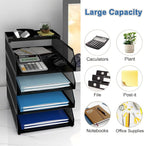 Natwind 4-Tier Paper Organizers, Desk Organizer, Stackable Paper Tray, Desk - Image 7