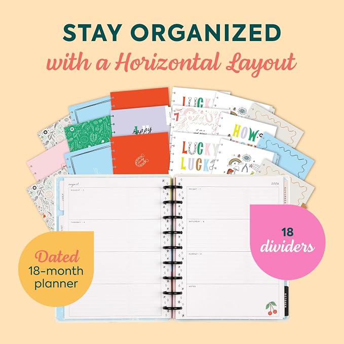 Happy Planner Disc-Bound Planner July 2026–Dec. 2027, 18-Month Planner - Image 3