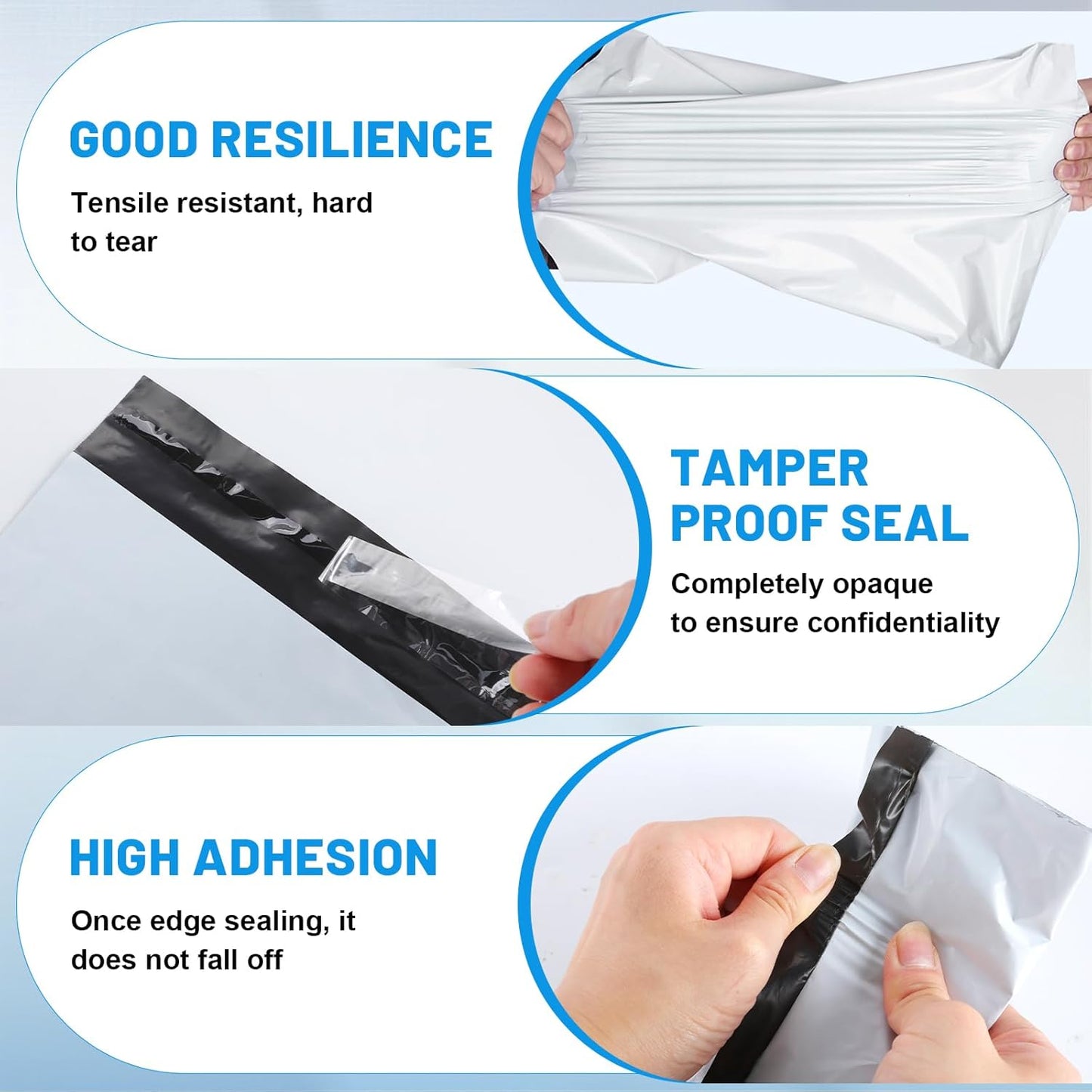 Poly Mailers Shipping Bags 10x13 inch 1200 Pack Packaging Clothes Polymailers Envelopes Mailing Mailer Package Polymailer Small Business Supplies Clothing Bag Polybags Packing White