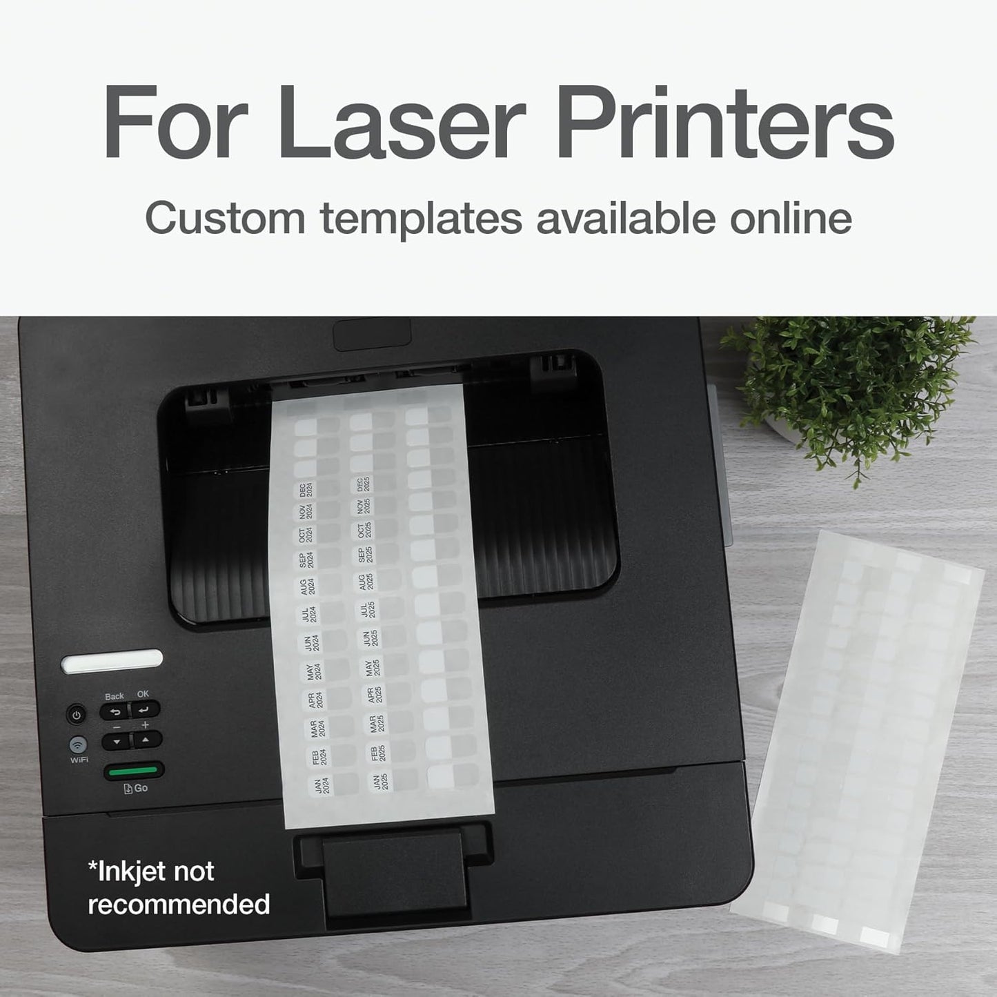 Redi-Tag Laser Index Tabs, Divider Tabs, Permanent Adhesive Index Labels, Customizable Divider Labels, 7/16" x 1", White, 180 Tabs, (B33001)