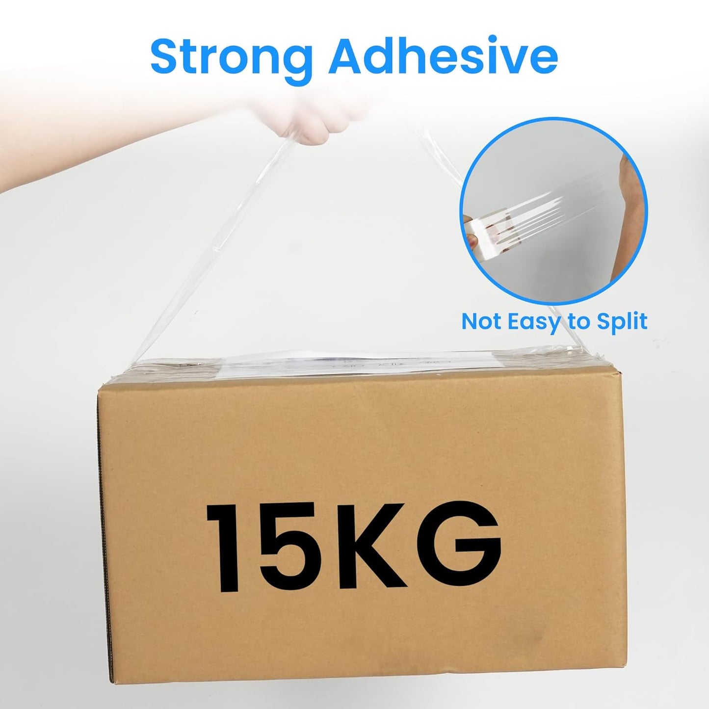 No Noise Packing Tape, Upgraded High Transparency 2.6mil x 1.88" x 55 Yards Quiet Packaging Tape Refill Rolls, Heavy Duty Shipping Tape for Sealing, Storage, Moving, 12 Rolls, Total 660Yards