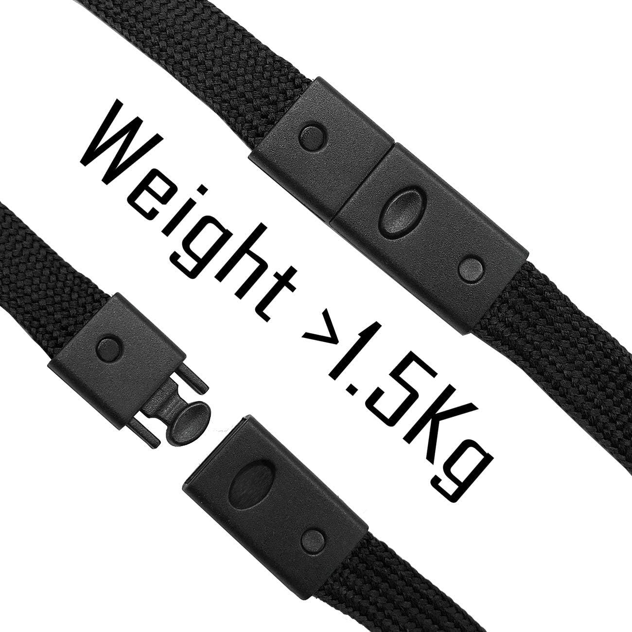 Safety Lanyards Premium Breakaway Black Lanyard Comfortable Neck Straps Lanyards Swivel J Hook for ID Badges 50 Pack