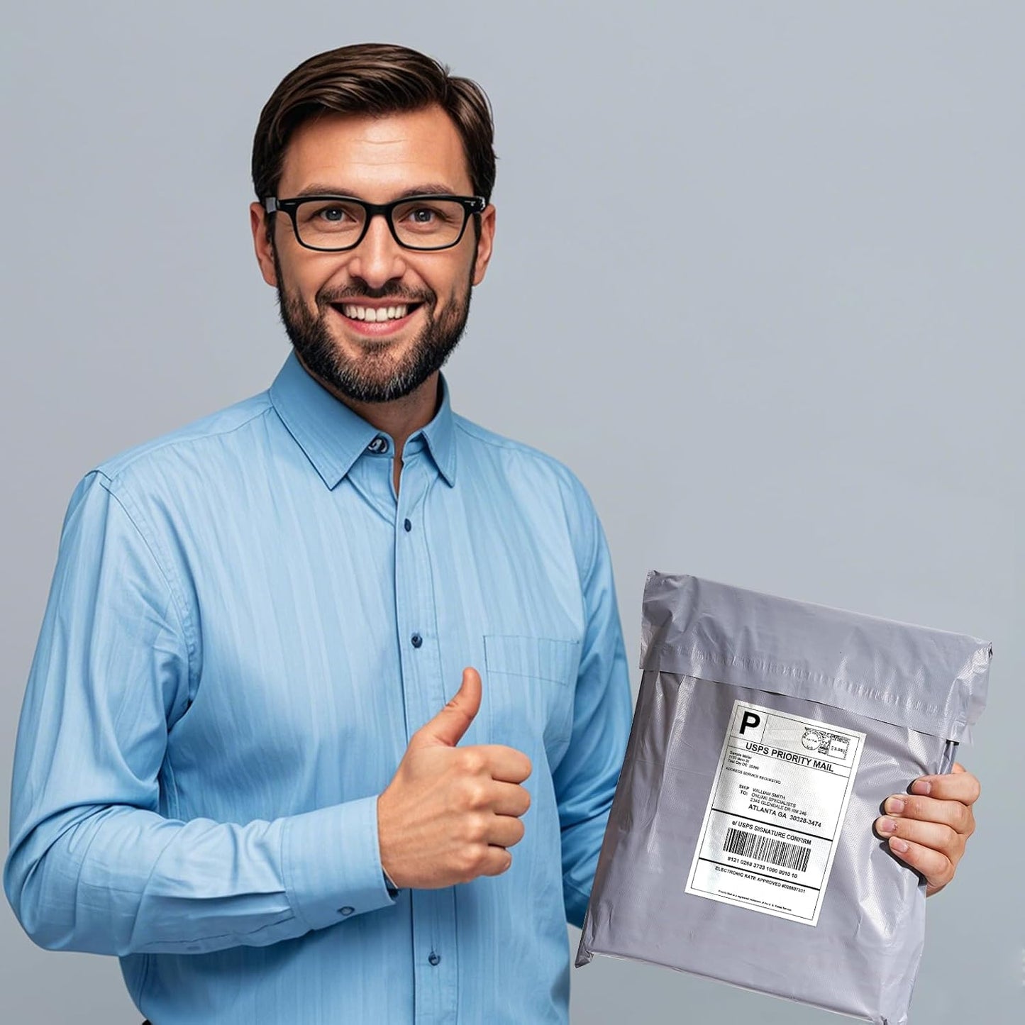 Dasen 500pc Poly Mailers 6x9 Inches,Shipping Envelopes Self Seal Mailers Bags Waterproof and Tear-Proof Packaging Bags, Shipping Bags for Clothing