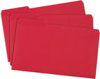 Blue Summit Supplies Red Legal File Folders, 1/3 Cut Tab, Legal Size, 100 Per - Image 3