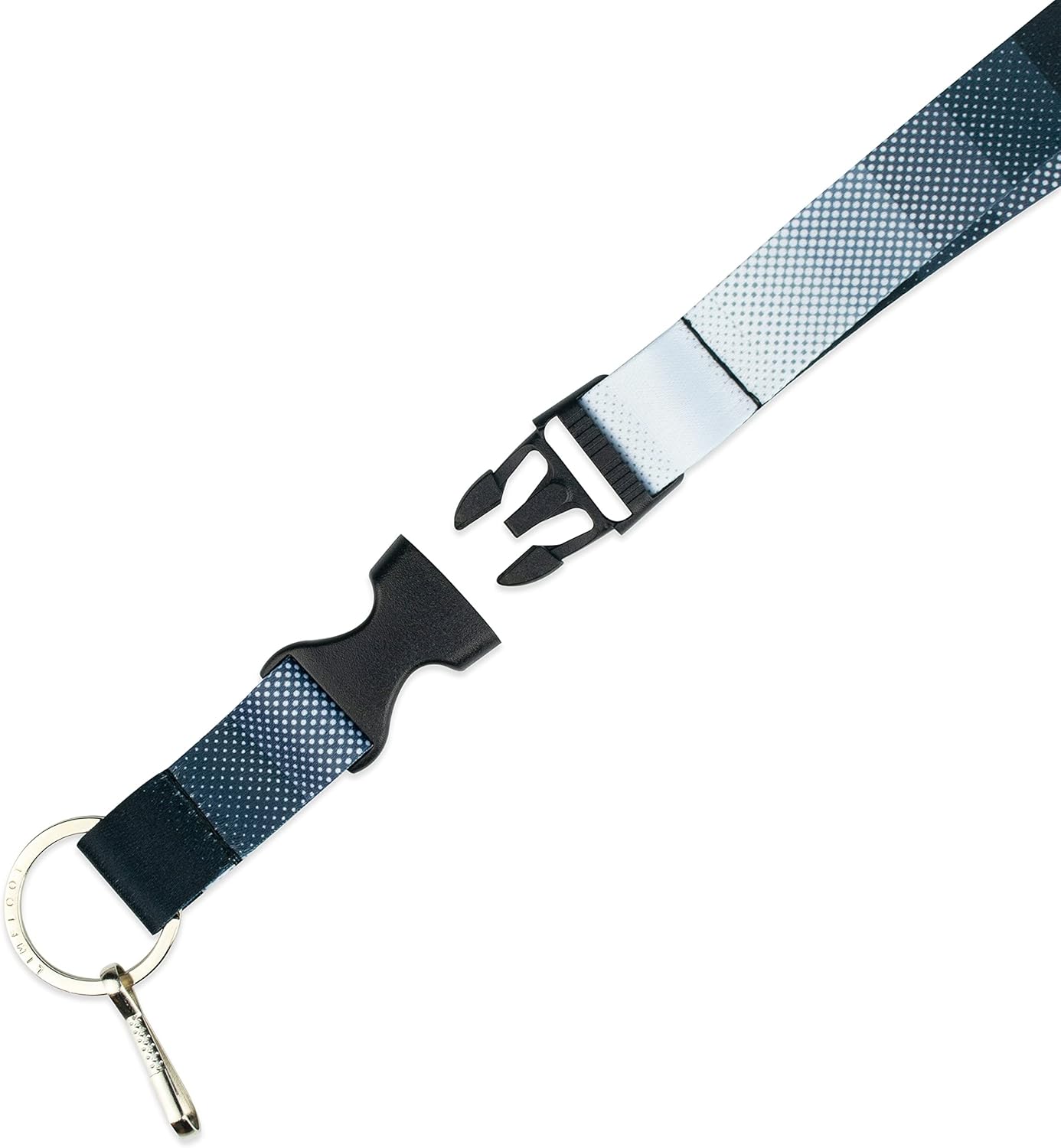 Limeloot Lanyard for Keys, ID Badge, Accessories | Neck Lanyard for Men and Women with Quick Release Buckle and Flat Ring