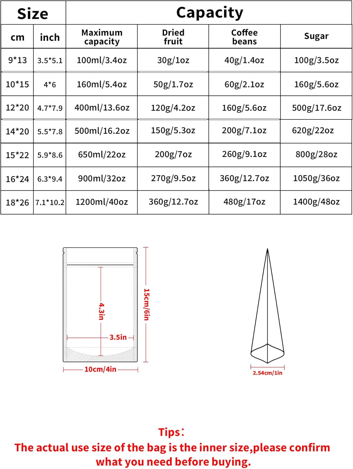 FireKylin 100 Pack Smell Proof Bags, Resealable Bags with Matte Window, Foil Pouch Stand Up Sealable Bags for Packaging(Gold,4" x 6")