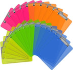 Clipboards, HERKKA 25 Pack Plastic Clipboards Low Profile Clip Standard A4 by HERKKA