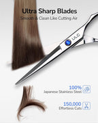 ULG Hair Cutting Scissors Thinning Shears Kit Professional Hairdressing - Image 4