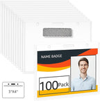 Amazon Basics Horizontal Magnetic Name Badge Holders by AmazonBasics