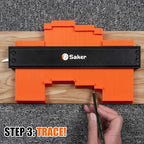 Saker Contour Gauge Duplication-Adjustable Lock-Precisely Copy Irregular - Image 5