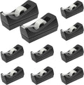 10 Pack Desktop Tape Dispenser Bulk Black Tape Roll Dispenser Non Skid Base by AllThemedPartyDecorations