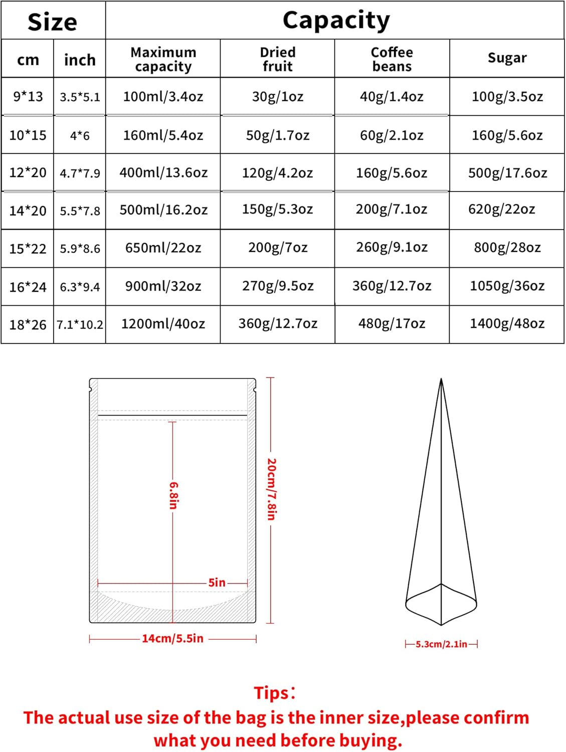 FireKylin 100 Pack Smell Proof Bags 5.5" x 7.8", Resealable Bags with Matte Window, Foil Pouch Stand Up Sealable Bags for Packaging（Pink）