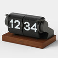 mooas Automatic Mini Flip Clock, Retro Vintage Automatic Flip Desk Clock by mooas