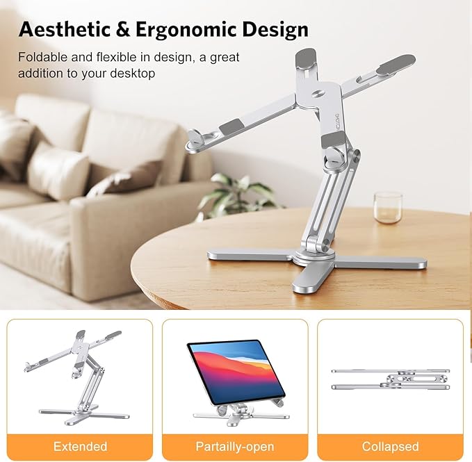 OMOTON LA10 360° Rotating Laptop Stand Riser - Image 3
