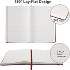 Comix 6 Pack Lined Journal Notebooks, 240 Pages, 5.5 x 8.3 inch, A5 Medium - Image 3