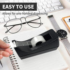 10 Pack Black Desktop Tape Dispensers Bulk Tape Roll Dispenser Non Skid Base - Image 4
