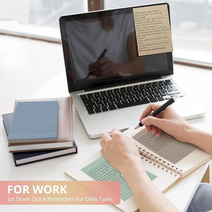 Lined Sticky Notes, 96 Pads, 4x6 Inches, Large Sticky Notes - Image 3