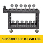 Rubbermaid Commercial Products BRUTE Heavy Duty 2-Shelf Utility/Service Cart - Image 5