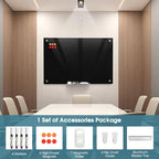 MaxGear Glass Whiteboard Wall Mounted, Frameless Magnetic Dry Erase Board - Image 3