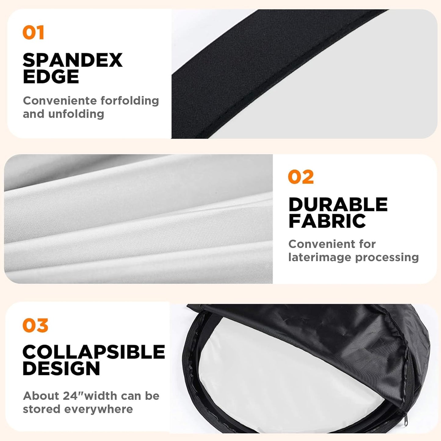 Portable Chromakey Black and White 2-in-1 Foldable Pop-Up Backdrop with Stand, 150 x 200 cm Foldable Panel for Photo, Video, Live Stream, etc. (Black & White)
