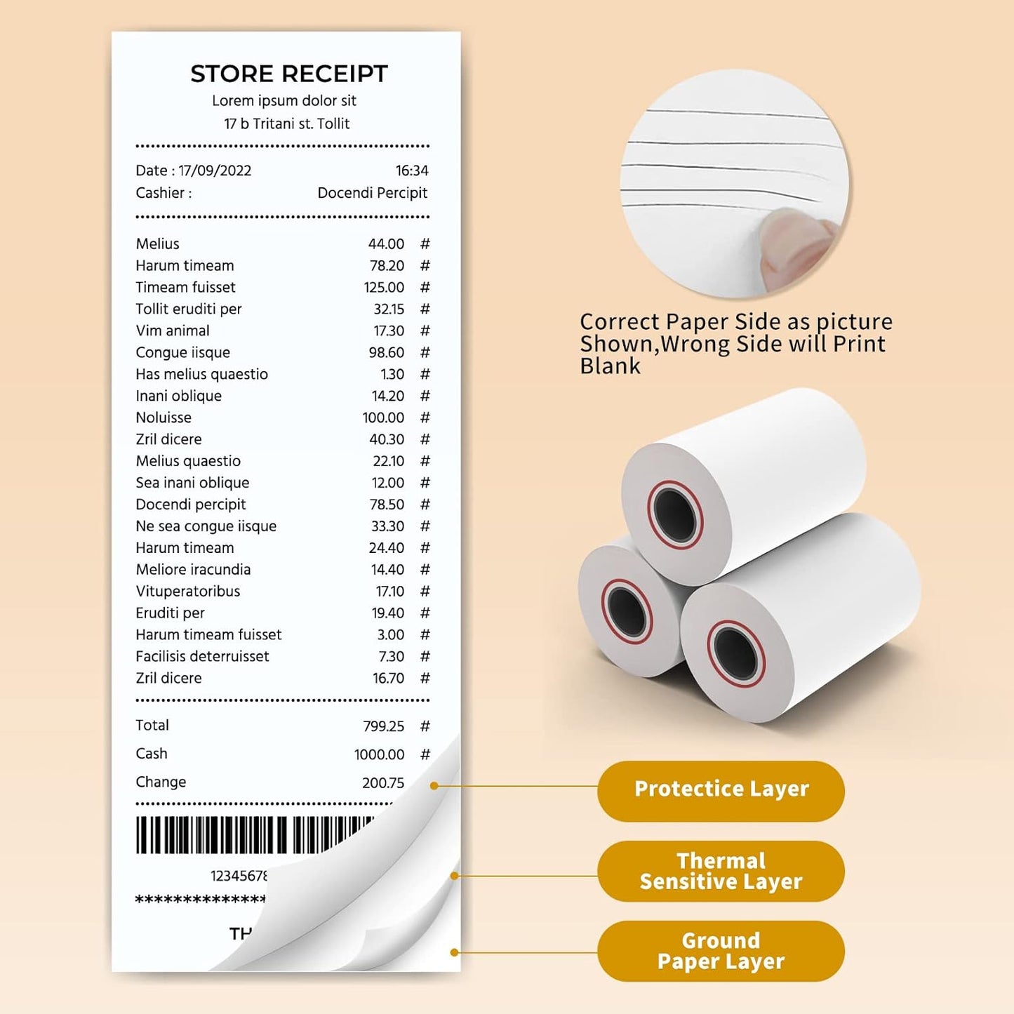 MFLABEL® 10 Rolls 2 1/4" x 85' Thermal Paper Cash Register POS Receipt Paper