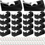 Yahenda 18 Pack Black Desktop Tape Dispenser Non Skid Base by Yahenda