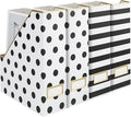BLU MONACO | Cardboard Magazine File Holder Set of 4 | Vertical Magazine File by Blu_Monaco