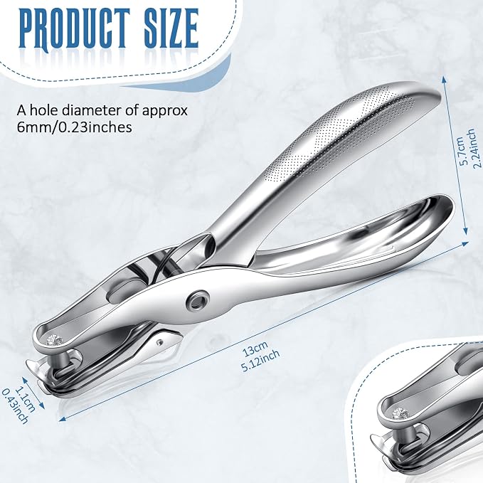 36 Pieces 1 Hole Punch 5 Sheet Capacity Single Handheld Hole Puncher Circle - Image 2