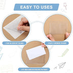 Outus 200 Pack 2.48 x 4.06 Inch Self Adhesive Label Pockets Bulk Plastic Labels - Image 5
