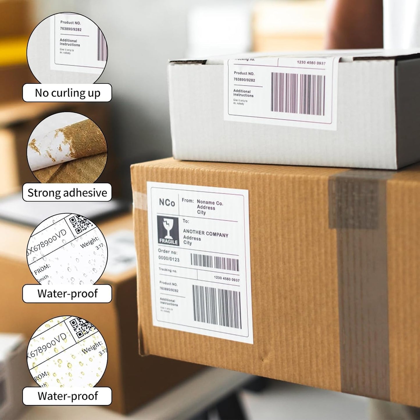 Coopaty Full Sheet Address Labels for Laser/Inkjet Printers, White, 8.5" x 11" Shipping Label, 2000 Labels