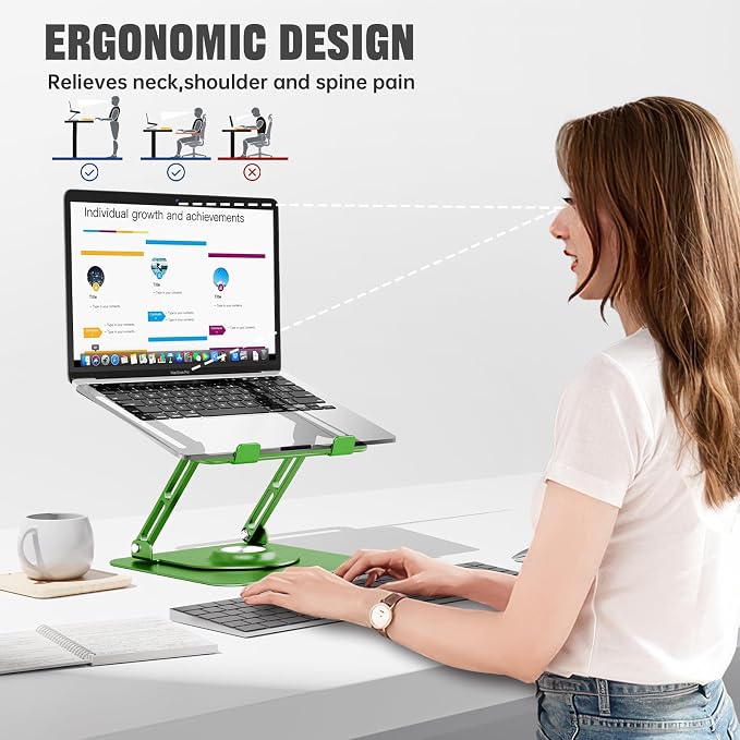 JOYEKY Laptop Stand for Desk, Adjustable Computer Stand - Image 6