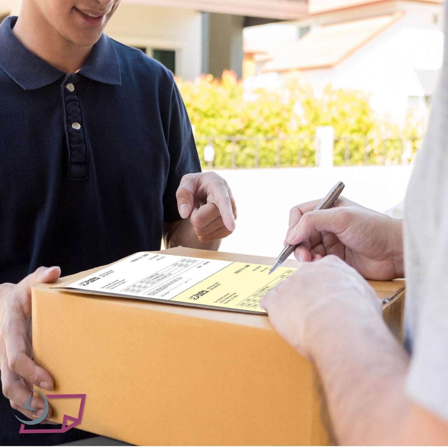 NextDayLabels - Case of 2,500 Sheets 8-1/2 x 11" 2 Part Perforated Paper, Great for Invoices, Receipt, Statement etc. (White/Yellow)