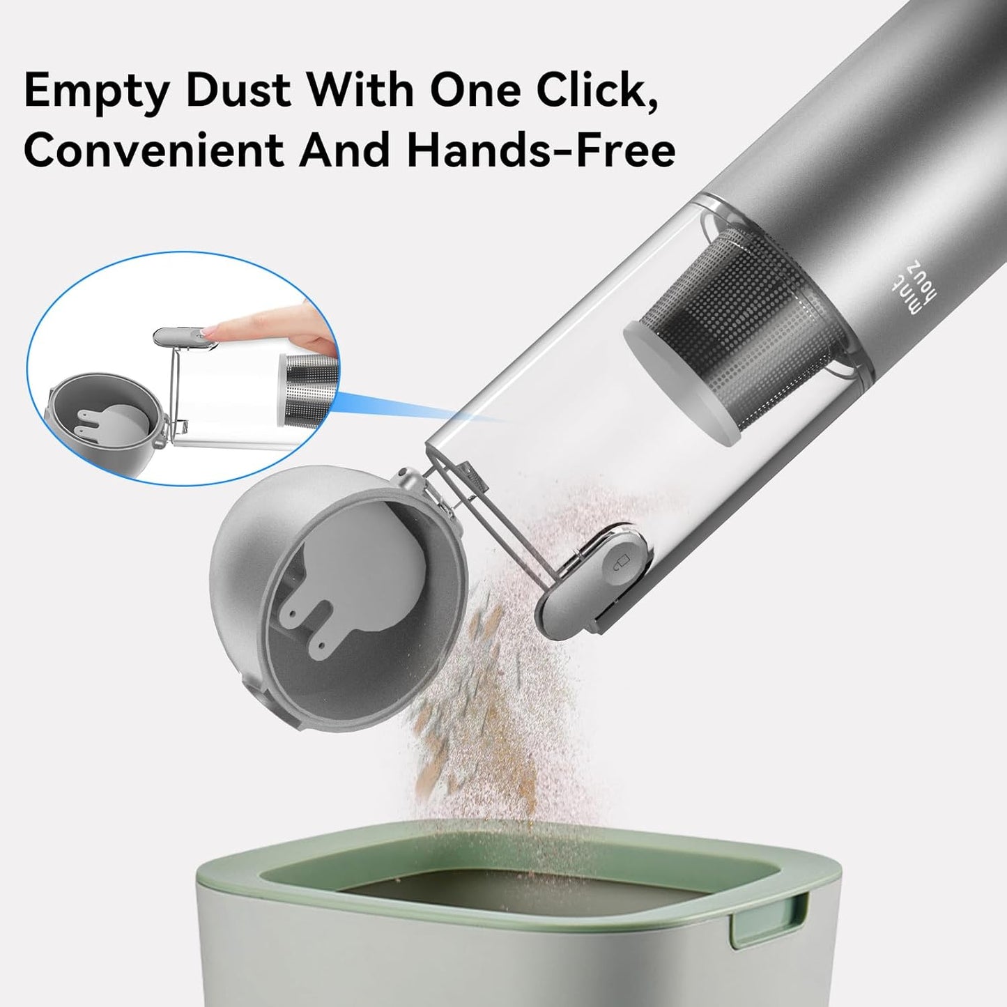 Car Vacuum Portable Cordless 17000Pa - 120W Handheld Vacuum Rechargeable with Blower, Ultra Lightweight Mini Vacuum Cleaner with 2 Filters for Car Home Pet Office Keyboard