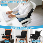 CushZone Ergonomic Seat Cushion & Lumbar Support Pillow - Image 5