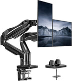 HUANUO Dual Monitor Stand, Fully Adjustable Gaming Monitor Desk Mount by HUANUO