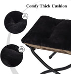 15" Folding Ottoman, Foldable Footrest Stool, Portable Small Foot Stool - Image 6