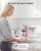 Vtopmart Stackable Storage Drawers Set of 5, Beauty Supplies Storage, Pantry - Image 5