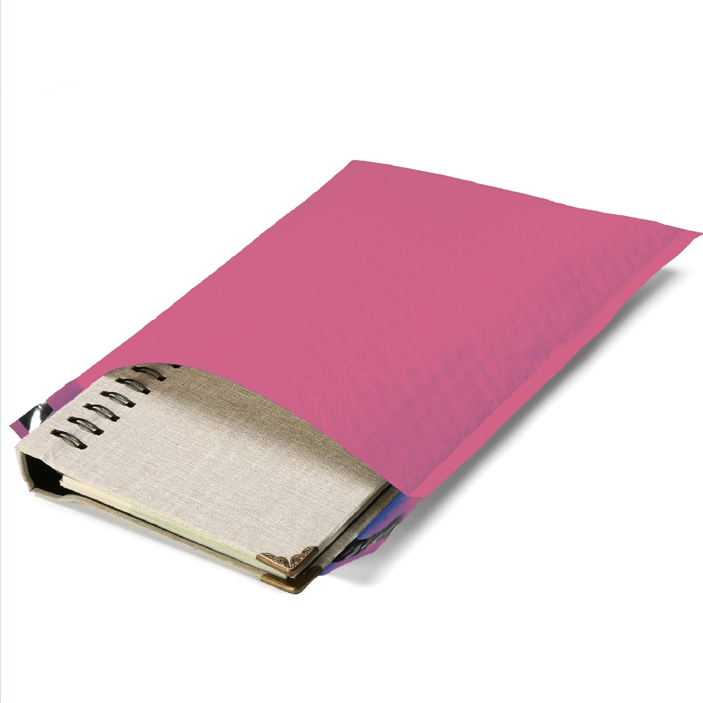 The Boxery Colored Poly Bubble Mailers (#0 6x10'', Pink)