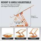 JOYEKY Laptop Stand for Desk, Adjustable Computer Stand - Image 3