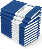 Dynta Hardcover Journal Notebooks, 10 Packs A5 Lined Journals Bulk by Dynta